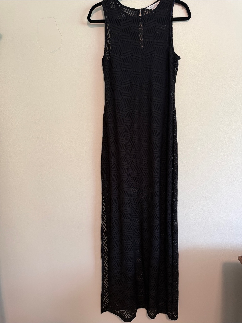 BCBGeneration Black Lace Sleeveless Maxi Skirt